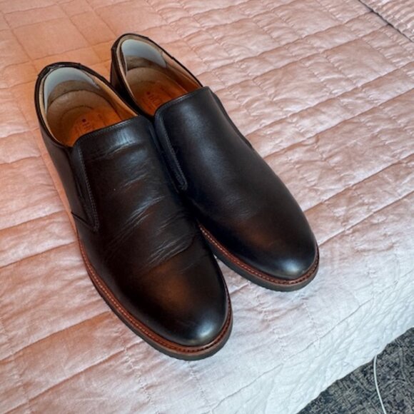Samuel Hubbard Men’s Black Leather Slip-On Shoes – Size 12 – Made in Portugal main image 4